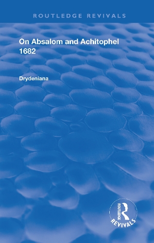 Паперова книга «Drydeniana: On Absalom and Achitophel» - фото №1