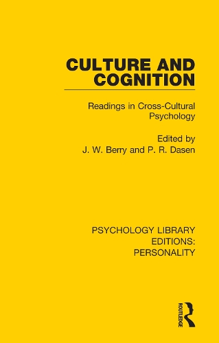 Паперова книга «Culture and Cognition: Readings in Cross-Cultural Psychology» - фото №1