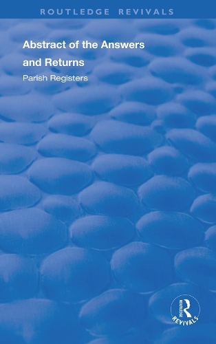Бумажная книга «Census Reports: 1801: Abstract of the Answers and Returns, Parish Registers», автор Джон Рикман - фото №1
