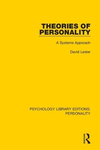 Бумажная книга «Theories of Personality: A Systems Approach», автор Дэвид Лестер - фото №1