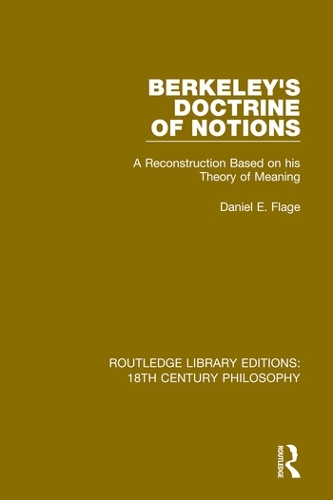Бумажная книга «Berkeley's Doctrine of Notions: A Reconstruction Based on his Theory of Meaning», автор Дэниел Э. Флейдж - фото №1