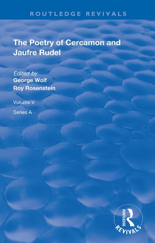 Бумажная книга «The Poetry of Cercamon and Jaufre Rudel» - фото №1
