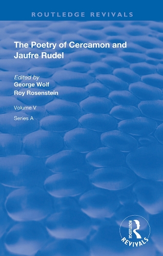Бумажная книга «The Poetry of Cercamon and Jaufre Rudel» - фото №1