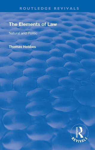 Бумажная книга «The Elements of Law: Natural and Politic» - фото №1