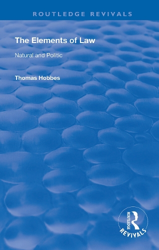 Бумажная книга «The Elements of Law: Natural and Politic» - фото №1