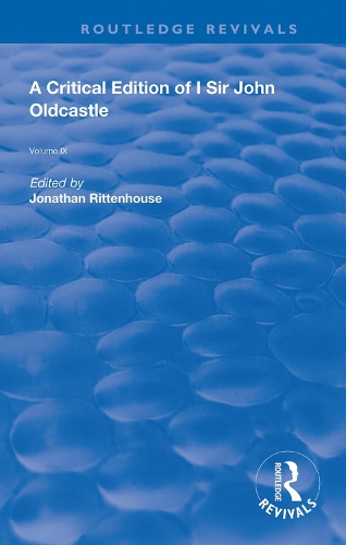 Паперова книга «A Critical Edition of I SIr John Oldcastle» - фото №1