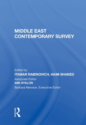 Бумажная книга «Middle East Contemporary Survey, Volume Xi, 1987», автор Итамар Рабинович - фото №1