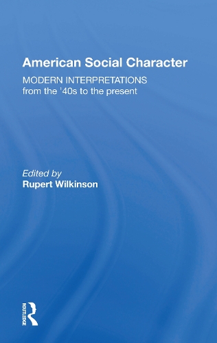Бумажная книга «American Social Character: Modern Interpretations» - фото №1