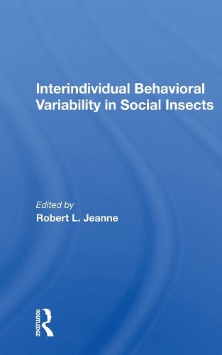 Паперова книга «Interindividual Behavioral Variability In Social Insects» - фото №1