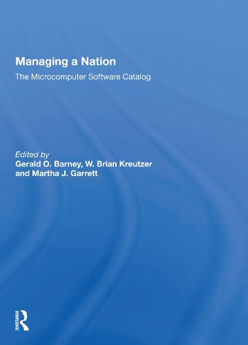 Бумажная книга «Managing A Nation: The Microcomputer Software Catalog--second Edition» - фото №1