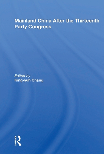 Паперова книга «Mainland China After The Thirteenth Party Congress» - фото №1