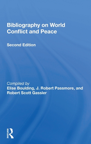 Паперова книга «Bibliography On World Conflict And Peace», автор Еліза Боулдінг - фото №1