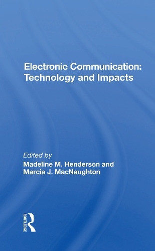 Бумажная книга «Electronic Communication: Technology And Impacts» - фото №1