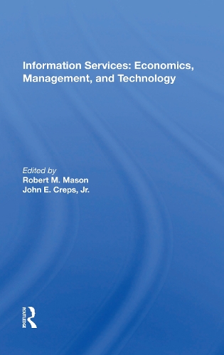 Бумажная книга «Information Services: Economics, Management, and Technology» - фото №1