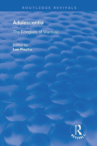 Бумажная книга «Adulescentia: The eclogues of Mantuan» - фото №1