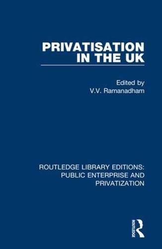 Бумажная книга «Privatisation in the UK» - фото №1