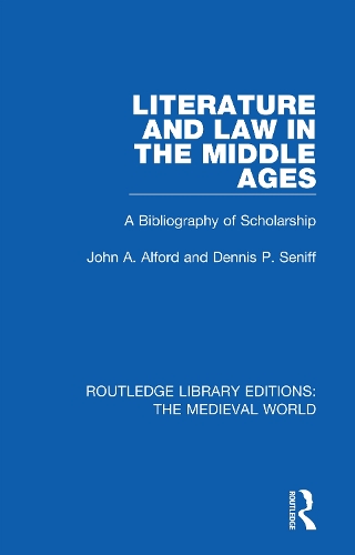 Бумажная книга «Literature and Law in the Middle Ages: A Bibliography of Scholarship», авторов Деннис П. Сенифф, Джон А. Алфорд - фото №1