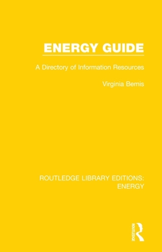Бумажная книга «Energy Guide: A Directory of Information Resources», автор Вирджиния Бемис - фото №1