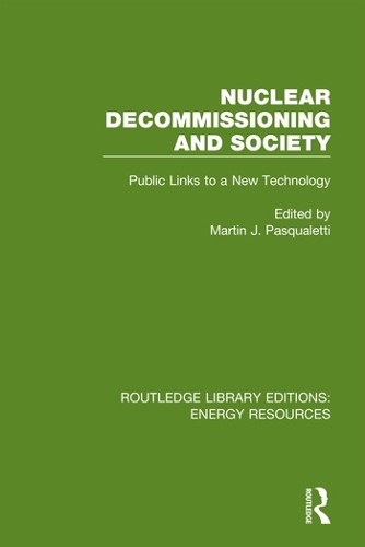 Бумажная книга «Nuclear Decommissioning and Society: Public Links to a New Technology» - фото №1