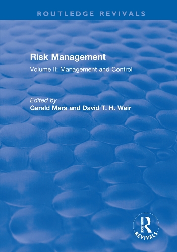 Бумажная книга «Risk Management: Volume II: Management and Control», авторов Дэвид Т. Х. Вейр, Джеральд Марс - фото №1