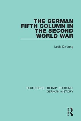 Бумажная книга «The German Fifth Column in the Second World War», автор Луи де Йонг - фото №1