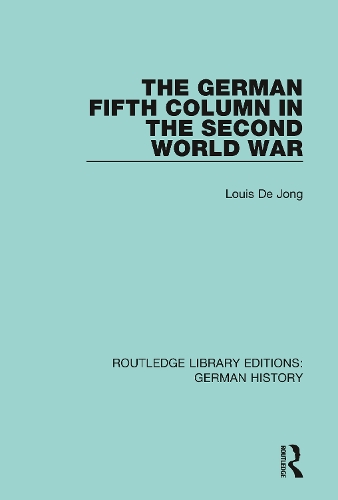 Паперова книга «The German Fifth Column in the Second World War», автор Луї Де Йонг - фото №1