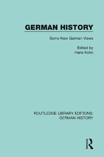 Бумажная книга «German History: Some New German Views», автор Ханс Кон - фото №1