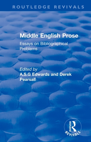 Бумажная книга «Middle English Prose: Essays on Bibliographical Problems» - фото №1