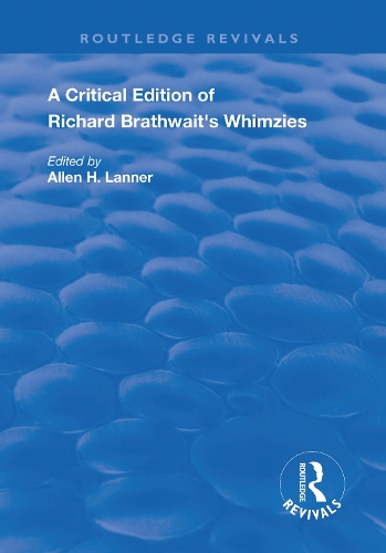 Бумажная книга «A Critical Edition of Richard Brathwait's Whimzies» - фото №1