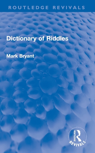Паперова книга «Dictionary of Riddles», автор Марк Брайант - фото №1