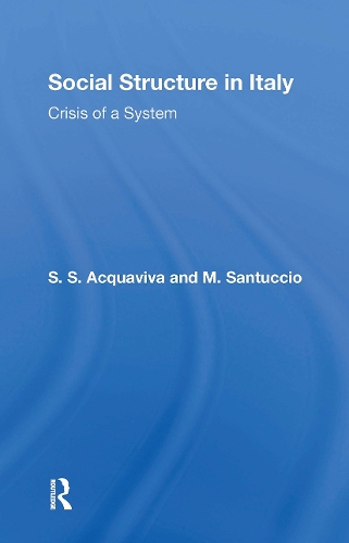 Бумажная книга «Social Structure In Italy», автор Сабино Аквавива - фото №1
