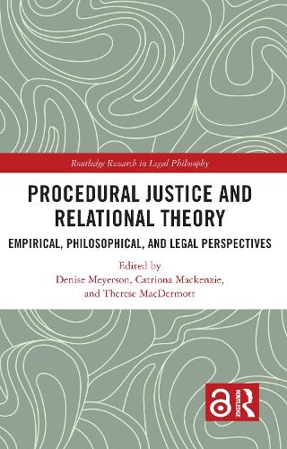 Бумажная книга «Procedural Justice and Relational Theory: Empirical, Philosophical, and Legal Perspectives» - фото №1
