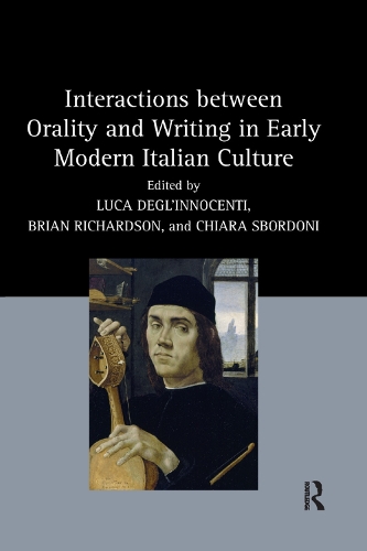 Бумажная книга «Interactions between Orality and Writing in Early Modern Italian Culture» - фото №1