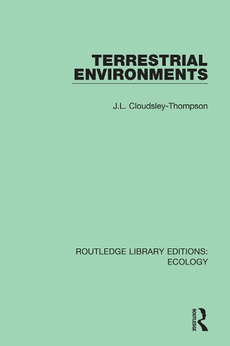 Бумажная книга «Terrestrial Environments», автор Дж. Л. Клаудсли-Томпсон - фото №1
