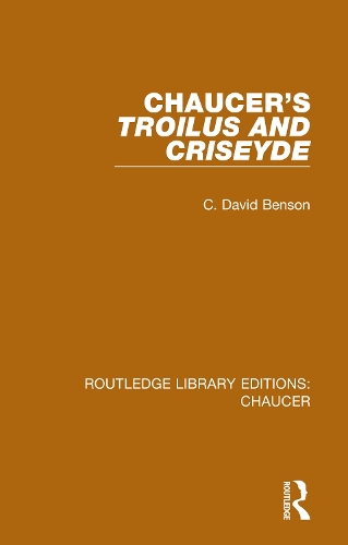Бумажная книга «Chaucer's Troilus and Criseyde», автор К. Дэвид Бенсон - фото №1