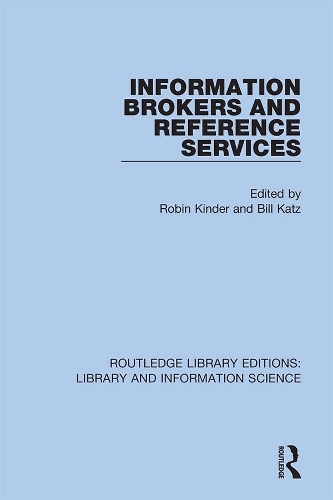Паперова книга «Information Brokers and Reference Services» - фото №1