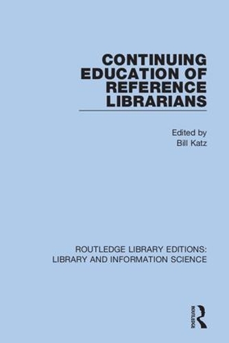 Паперова книга «Continuing Education of Reference Librarians» - фото №1