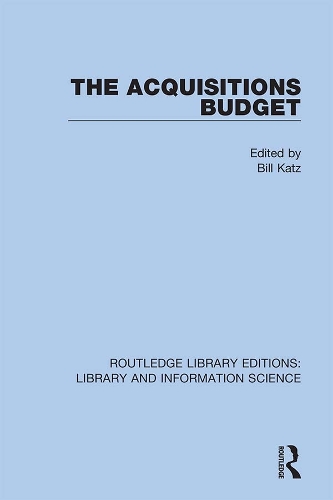 Паперова книга «The Acquisitions Budget» - фото №1