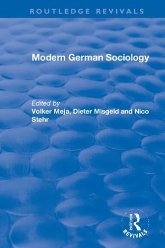 Бумажная книга «Modern German Sociology» - фото №1