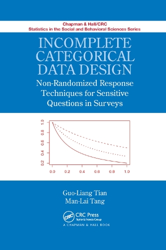 Бумажная книга «Incomplete Categorical Data Design: Non-Randomized Response Techniques for Sensitive Questions in Surveys», авторов Гуо-Лян Тянь, Ман-Лай Танг - фото №1