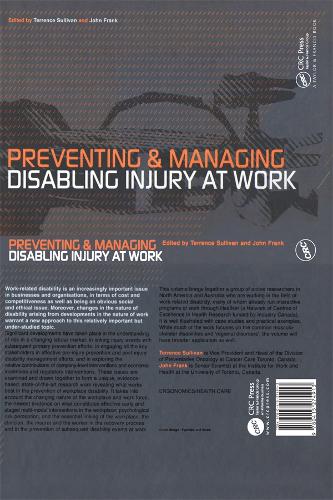 Бумажная книга «Preventing and Managing Disabling Injury at Work» - фото №1