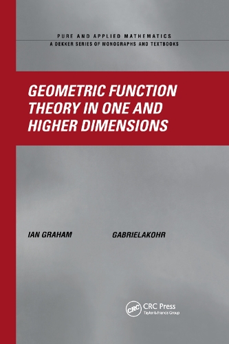 Бумажная книга «Geometric Function Theory in One and Higher Dimensions», авторов Габриэла Кор, Ян Грэм - фото №1