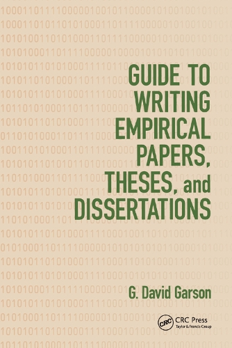 Бумажная книга «Guide to Writing Empirical Papers, Theses, and Dissertations», автор Г. Дэвид Гарсон - фото №1