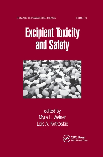 Паперова книга «Excipient Toxicity and Safety», авторів Лоїс А. Коткоскі, Майра Л. Вайнер - фото №1