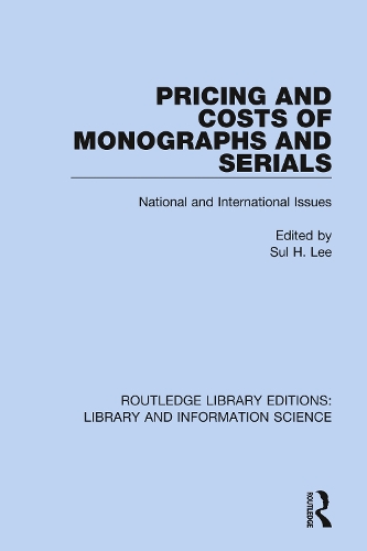 Паперова книга «Pricing and Costs of Monographs and Serials: National and International Issues» - фото №1