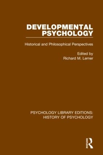 Бумажная книга «Developmental Psychology: Historical and Philosophical Perspectives» - фото №1