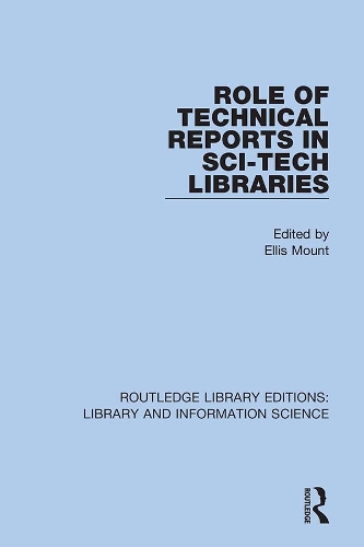 [object Object] «Role of Technical Reports in Sci-Tech Libraries» - фото №1