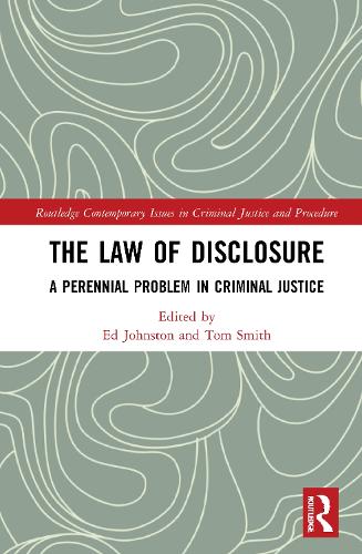 Бумажная книга «The Law of Disclosure: A Perennial Problem in Criminal Justice» - фото №1