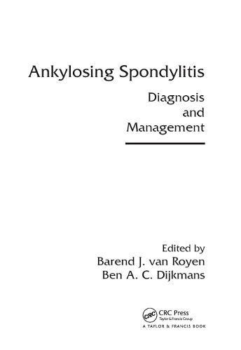 Паперова книга «Ankylosing Spondylitis: Diagnosis and Management» - фото №1
