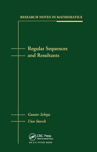 Паперова книга «Regular Sequences and Resultants», авторів Гюнтер Шея, Уве Шторх - фото №1